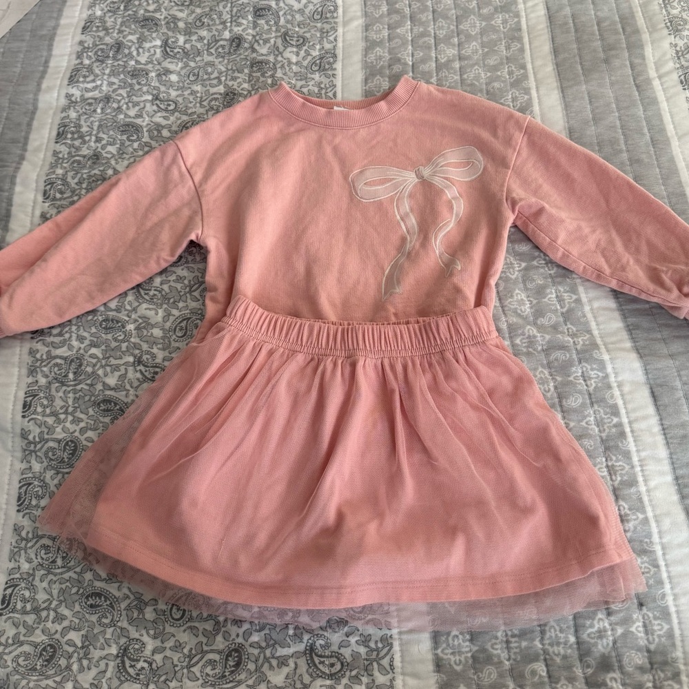 Carter's Pink Bow Casual Set